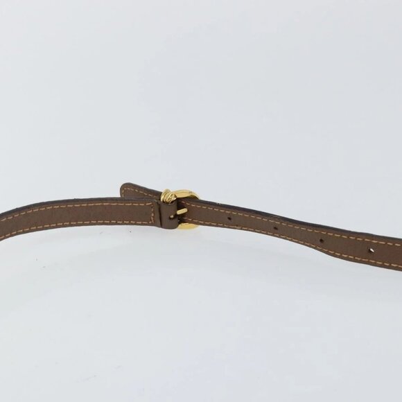 GUCCI GG Supreme Web Sherry Line Shoulder Bag PVC Beige Gold Red Auth bs29489 - Picture 9 of 16